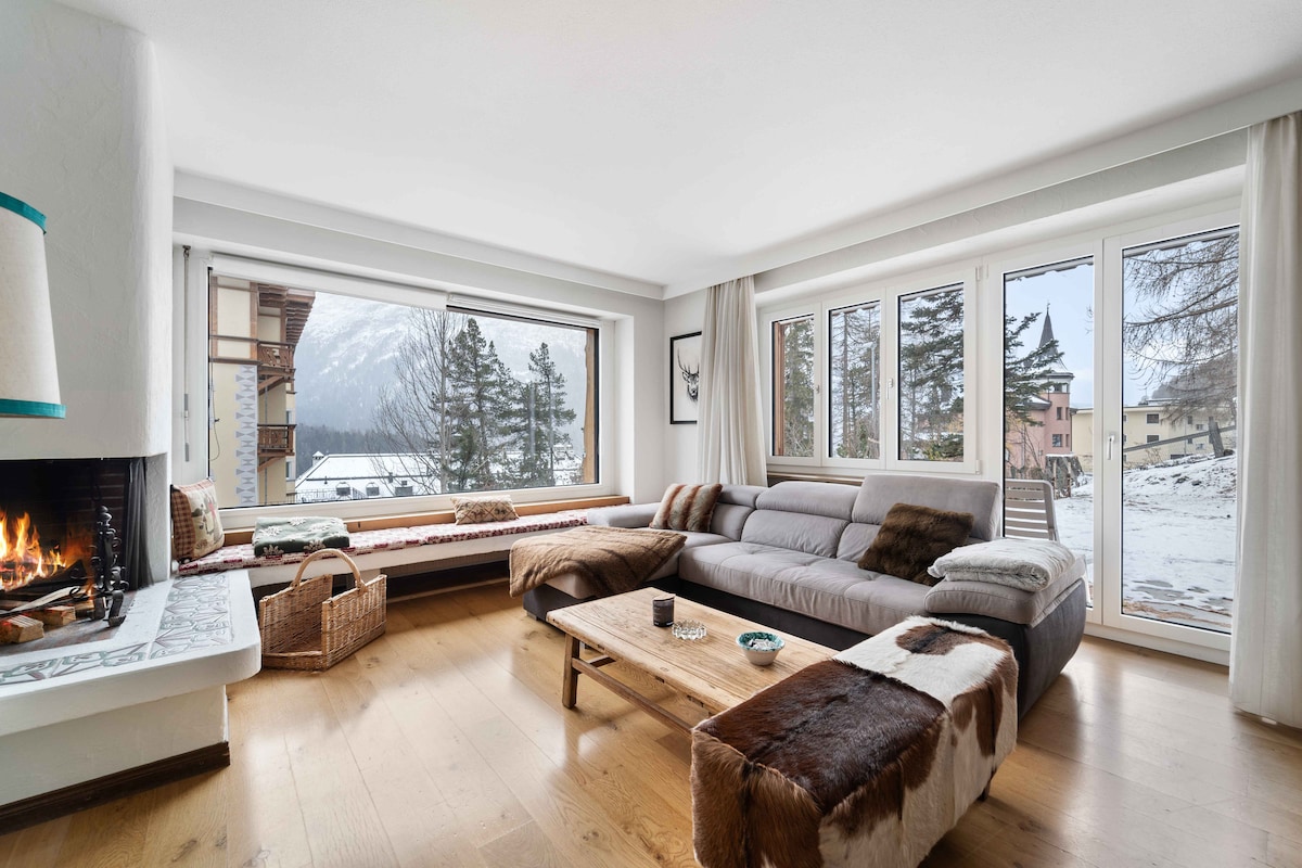 St. Moritz Zentrum 2 Zimmer, Garten und Parkplatz Wohnungen zur