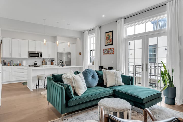 Stylish St Charles Pad | Parking, Pool, & Balcony!