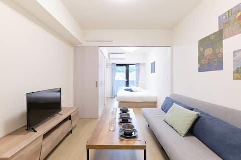 9 min walk to Shibuya Sta/City Center Stay/3 ppl