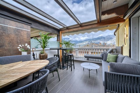 d) Attico Porto Brenz.- "lakefront rooftop terrace"