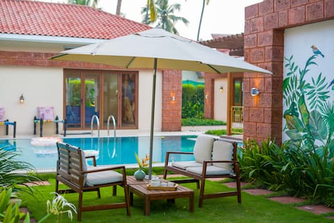 Elite Escape: 3 BHK Villa W/ Pool, Gaming & Garden