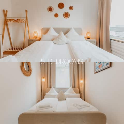 3-Floor Oasis in the Heart of Koblenz, Sleeps 16