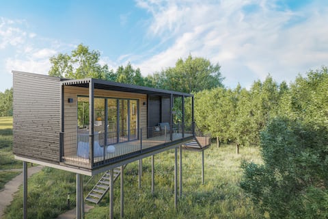 Tree house lodge in the Baltic Sea Tree house hotel, spa incl.