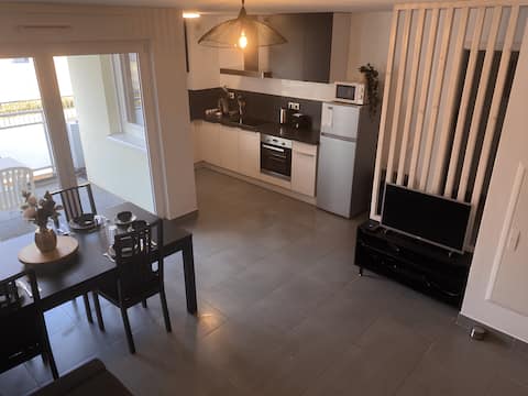 2 rooms near Strasbourg, Europa Park + terrace