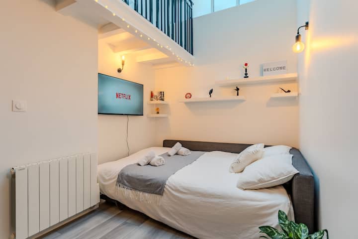 [Montparnasse-gaité] New Parisian Style Loft - Opéra Palais Garnier