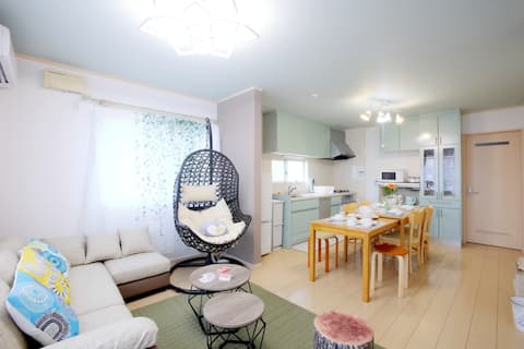 Within walking distance of Shin-Osaka Station, 103㎡ 4-bedroom detached house | Accommodates up to 9