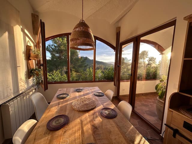 Enchanted forest retreat by the sea with Pool