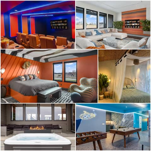 7bd|8bt Spa, Pool, GameRm, Sauna