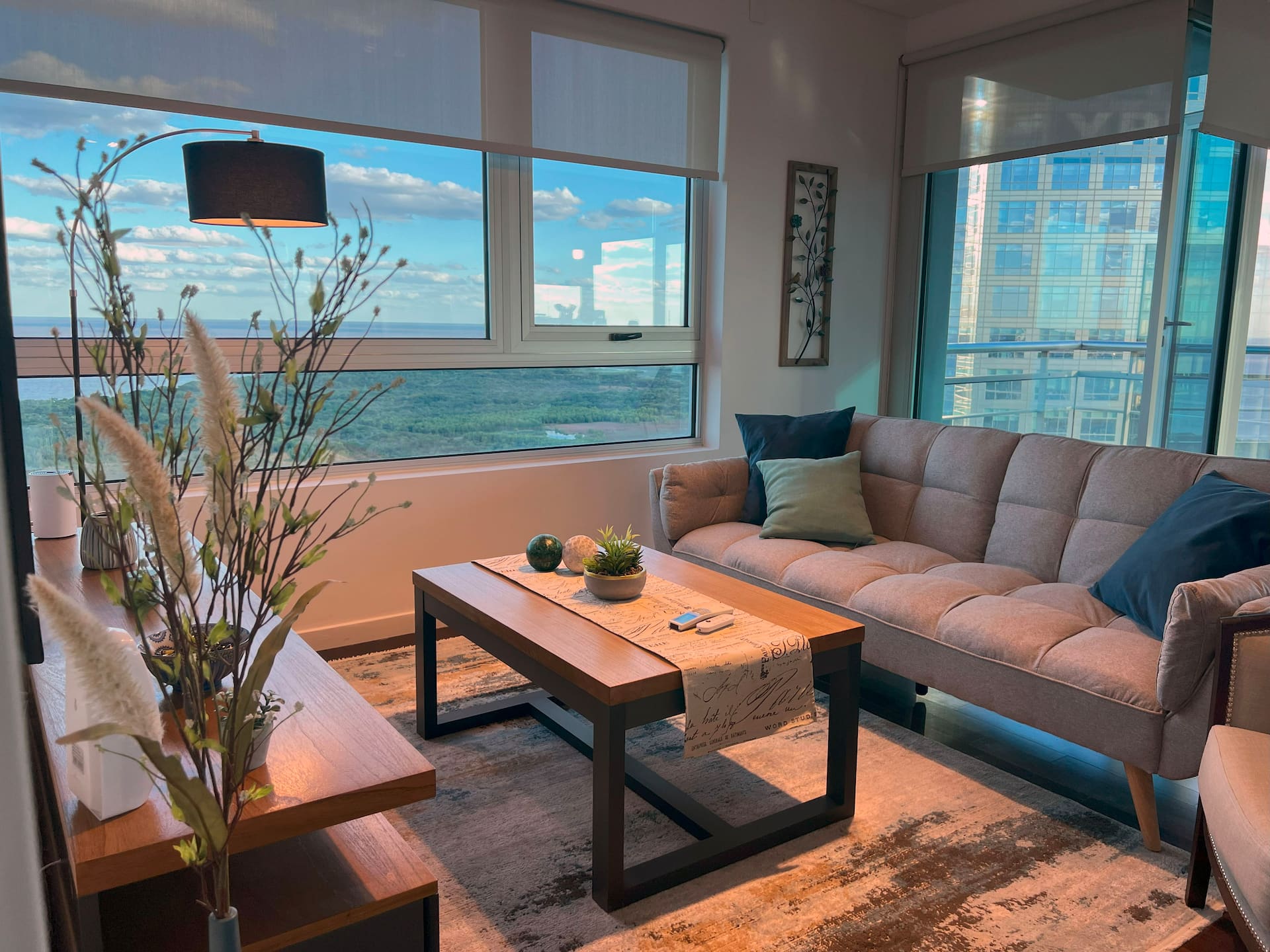 Apartamento de 1 quarto no 42º andar com varanda em Puerto Madero