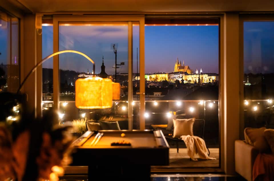 A six-bedroom glass penthouse facing Prague Castle, Prague, Czechia, photo 2 of 10