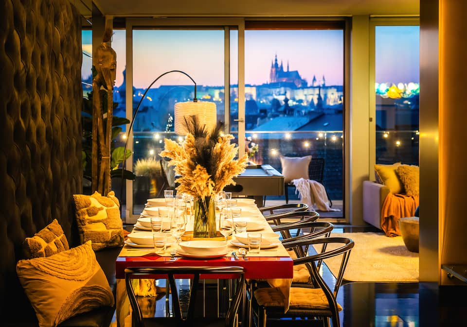 A six-bedroom glass penthouse facing Prague Castle, Prague, Czechia, photo 6 of 10