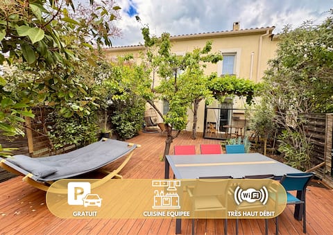 Jolie Villa Cosy - Jardin - Parking