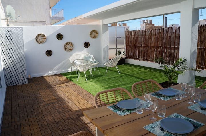 Appartement Terrasse, Ton Oasis Près De La Plage - Sueca