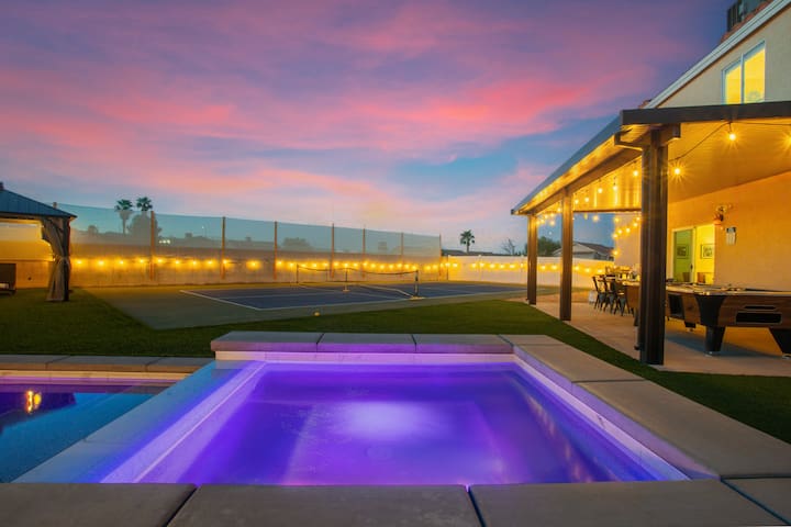 Pickleball Paradise: 6BR Home w/Pool+GameRoom Fun!