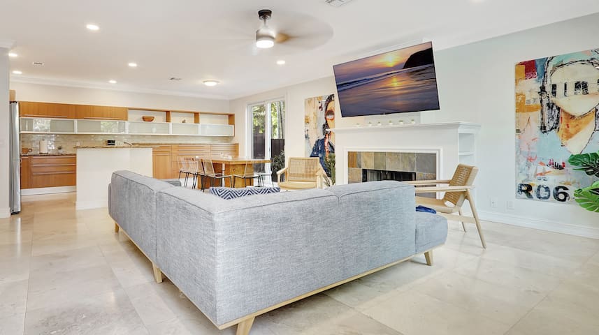 LAS OLAS Quiet 4 KING BED Retreat [4BD/3BTH]