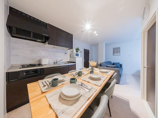 冷暖房完備/駅徒歩2分/ディズニー&東京駅&銀座&秋葉原&チームラボ15分/最大9人貸切/WiFi