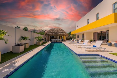 New Luxury Villa|Pool|BBQ|Palapa|3 Min>Eagle Beach