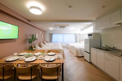 3 min from station! Full kitchen, 50㎡, 7 pax|301