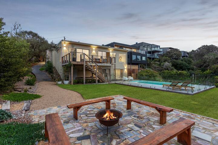 300m from the beach: pool, spa & firepit gallery image 2
