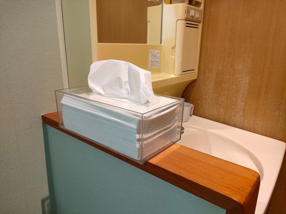 洗面所のペーパータオル