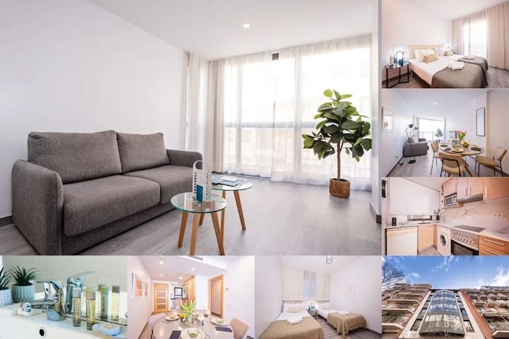 Great 4 Bedroom GroupFlat close Plaza España 10ppl