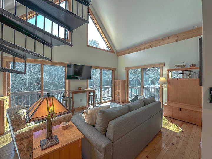 Woonkamer van Lay Lodge