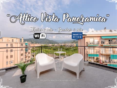 [Penthouse panoramic view] Sea 3 min • A/C • WiFi