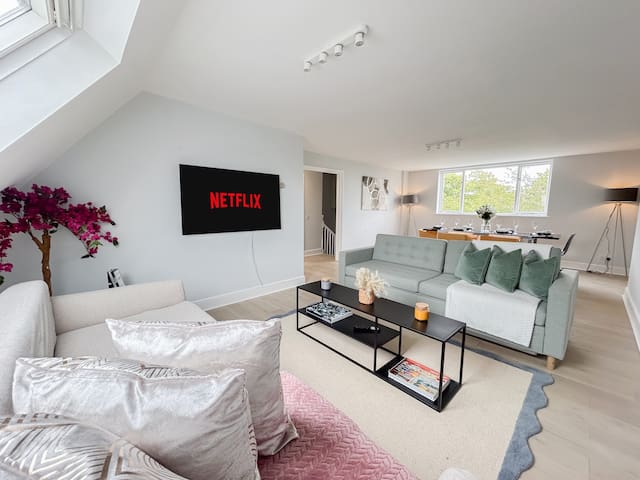 Stylish 3 bedroom Getaway in Belsize Park