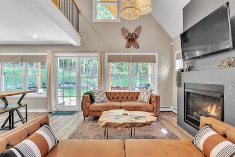 2Bd+Loft-Near Ski/Bike Trails-Game Room-Firepit