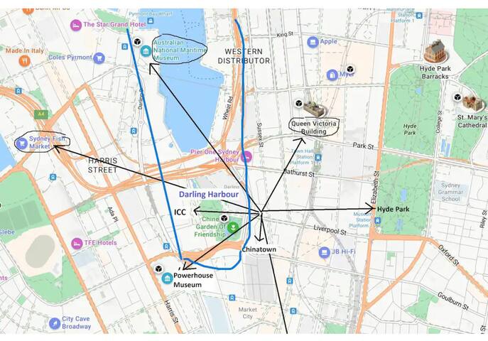 CBD 3BR Apt/Darling Harbour&Chinatown-2 mins walk gallery image 3