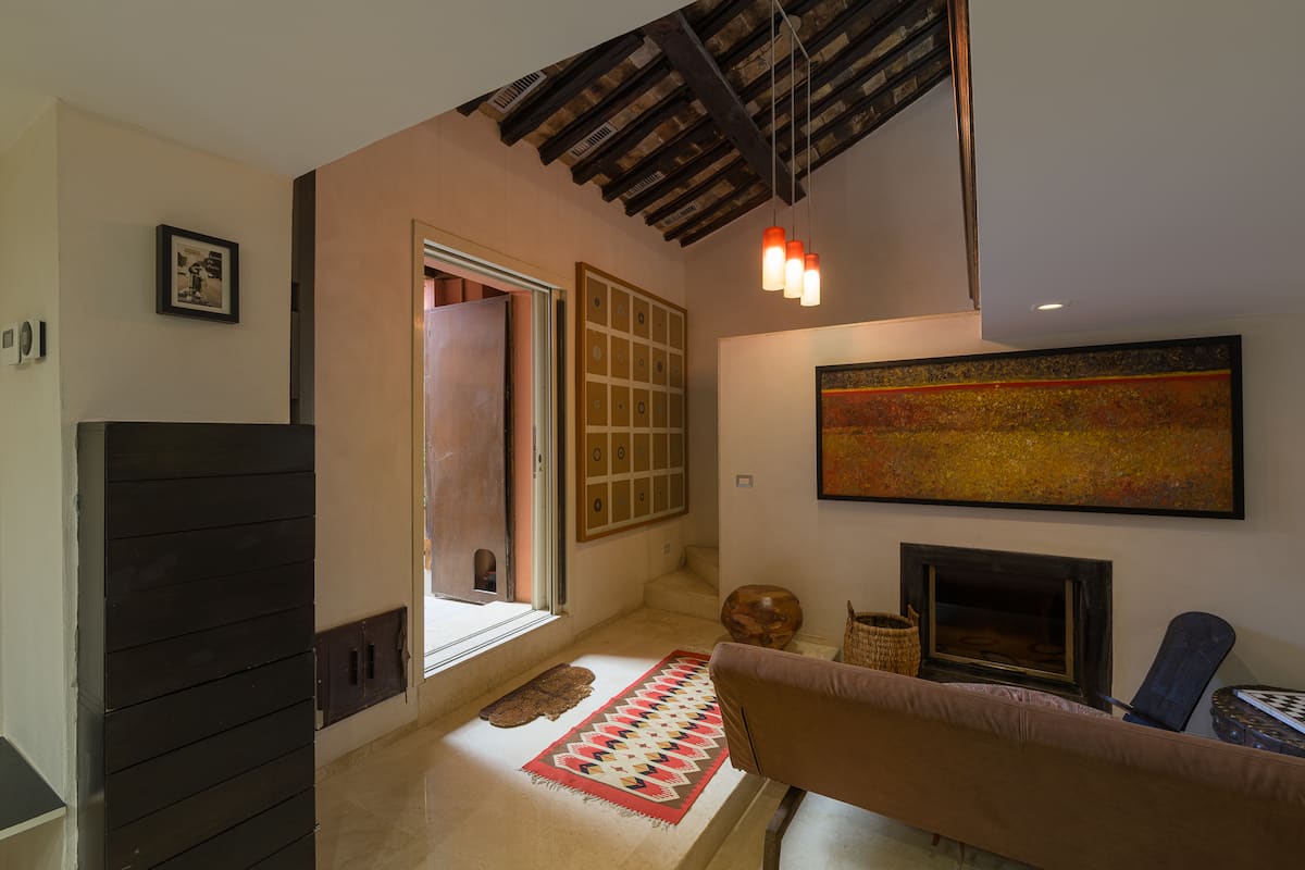 Elegante duplex su 2 livelli con 2 bagni e biciclette - Trastevere — Soggiorno 1 3 | Casa vacanze LovedHomes a Roma