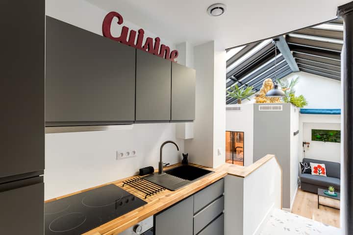 Relais Cocorico Artist Studio Glass Roof With Ac - Paris
