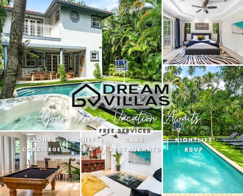 Hot Tub, Pool, Billiards, BBQ, Games, Miami Shores