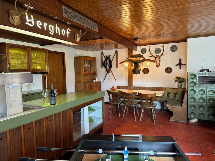 Near Feldberg former inn with tiled stove