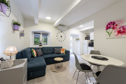 Top performing Airbnb: City Center Apartment w Garden + Free Parking in Grad Rijeka