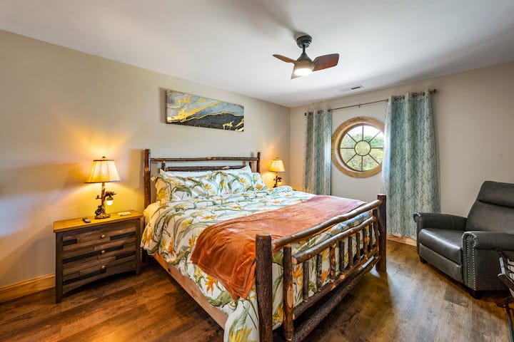 Leather recliner in the master