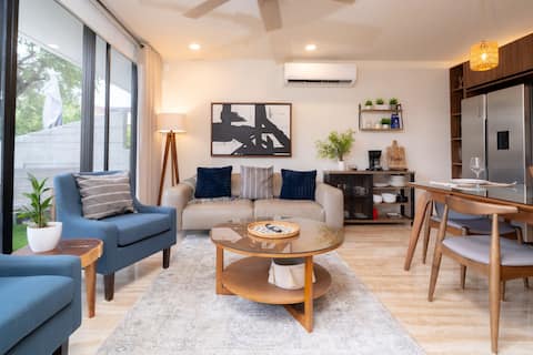 Top performing Airbnb: Luxury AWA Playacar 2BR | Pools • Balcony • Beach in Playacar Fase Ii
