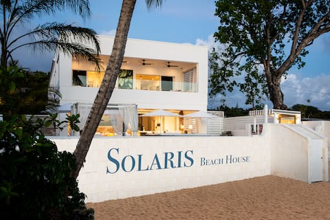 Beachfront Villa, St with Cook & Housekeeper inc.
