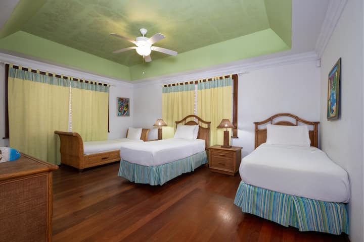 Downstairs triple bedroom