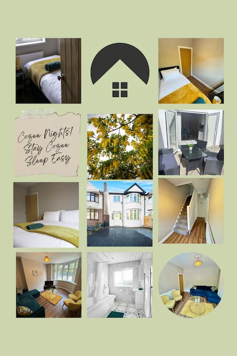 Cozee 3-bed house in Birmingham with Netflix
