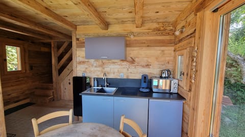 Airbnb performant: Small chalet in the Alps with air conditioning + pool à Saint Martin D'uriage
