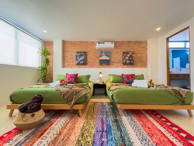 Serenity Condesa Condo w/ Castle sunset view & AC gallery image 5