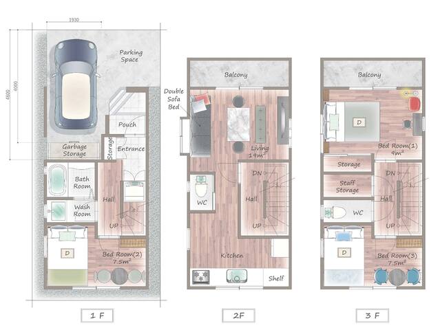 8-min. walk／Wi-Fi／Access to the city center gallery image 4