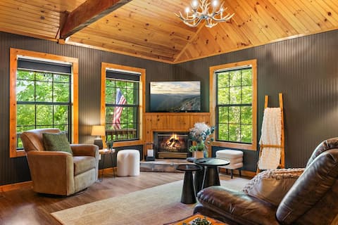Popular Airbnb listing: Renovated cabin-HOT TUB, WiFi, firepit-Banner Elk in Banner Elk