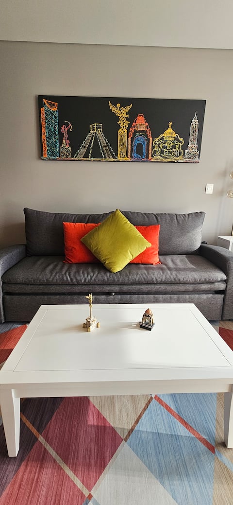 Top Airbnb: Loft with a view of the Monument to the Revolution! in Tabacalera
