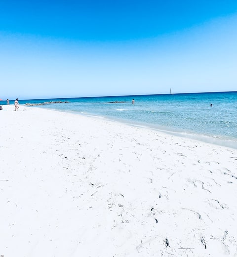 Sardinia apartment with pool in villa