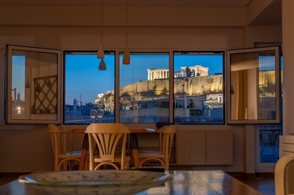 Image showcasing Unique 2BR Penthouse with Stunning Acropolis View - Apartments for Rent ...