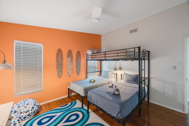 Beautiful bunk room for the little ones to enjoy