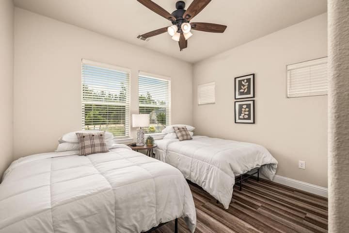 Bedroom 3 with 2 Full beds and large closet