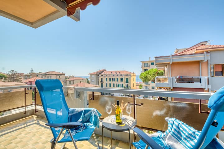 Casa Mediterraneo Sur La Plage - Garage, Wi-fi, Ac - Vallecrosia